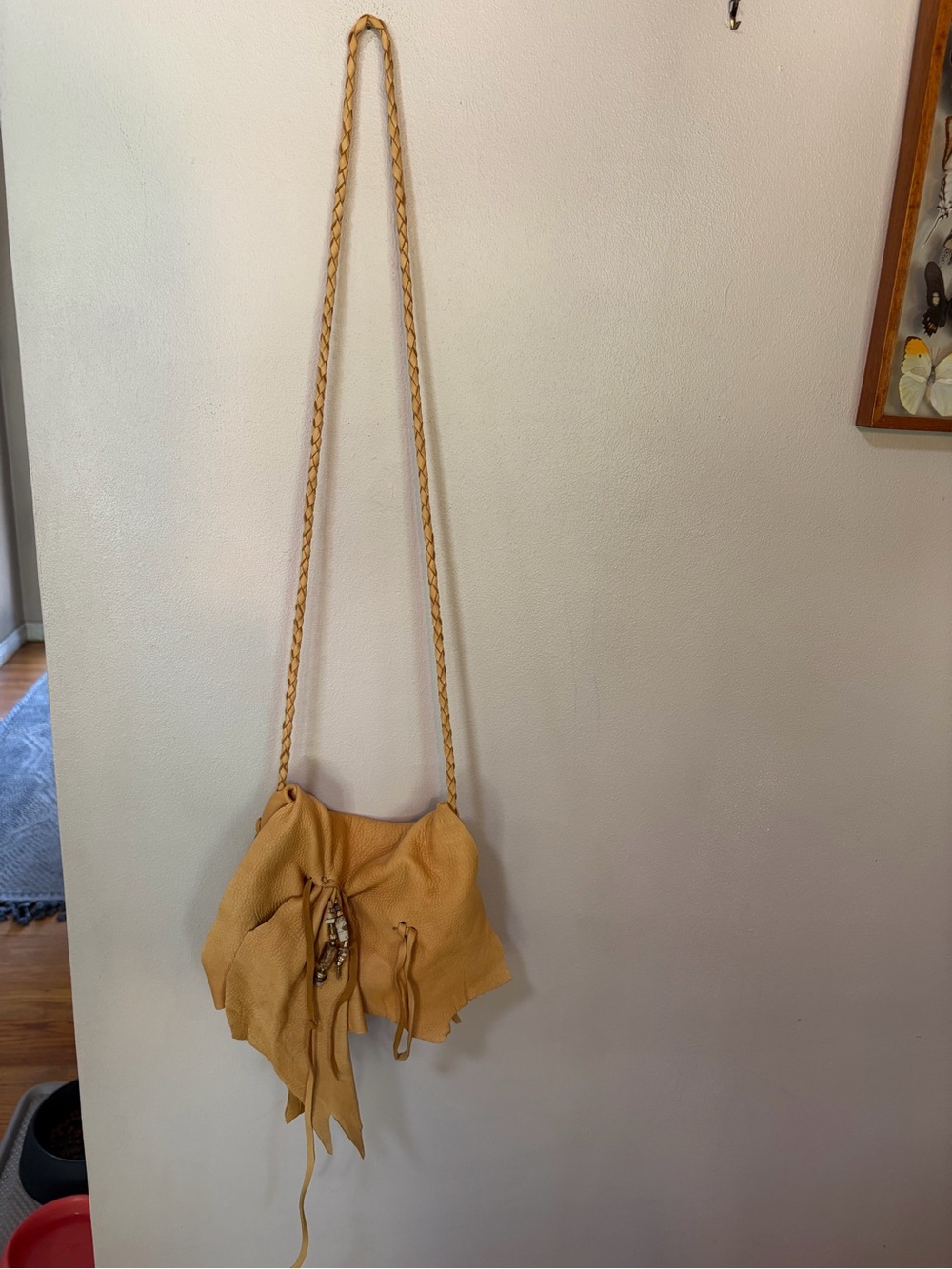 Native American deer skin purse